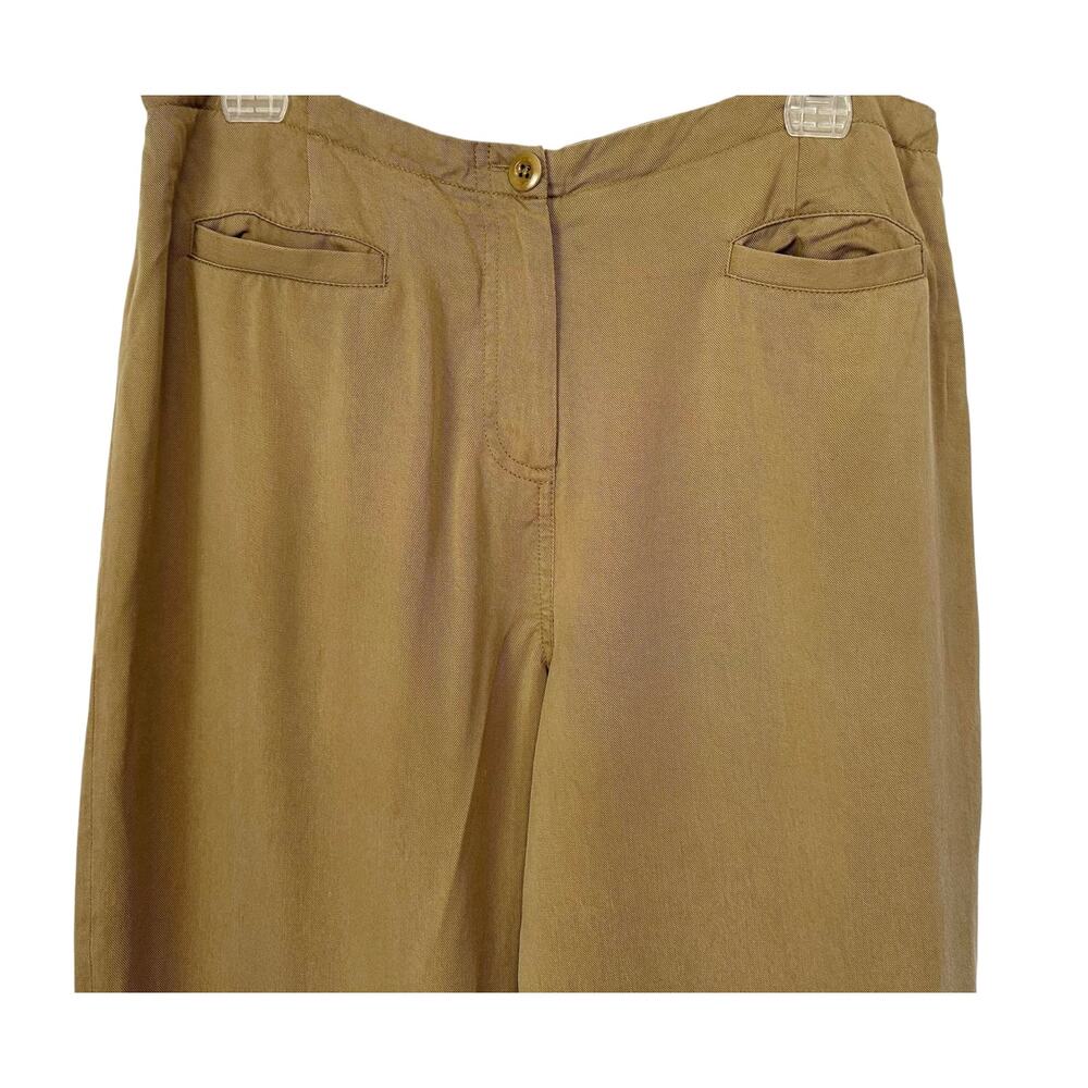 Pendleton High Rise Pure Tencel Lyocell Trouser Tan Size 12 - Picture 8 of 10